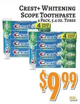 Trade Fair Supermarket Crest+ Whitening Scope Toothpaste offer