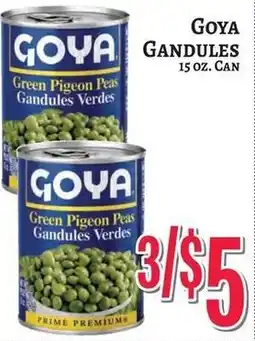 Trade Fair Supermarket Goya green pigeon peas offer