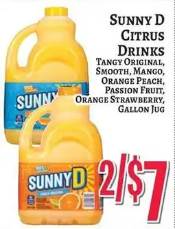 Trade Fair Supermarket Sunny D Citrus Drinks offer