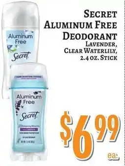 Trade Fair Supermarket Secret aluminum free deodorant offer