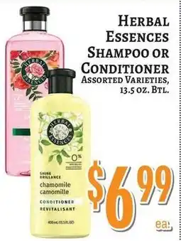 Trade Fair Supermarket Herbal Essences Shampoo or Conditioner offer