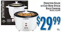Trade Fair Supermarket Proctor Silex 10 Cup Non-Stick Rice Cooker offer