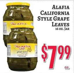 Trade Fair Supermarket Alafia california style grape leaves offer