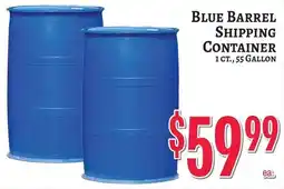 Trade Fair Supermarket Blue Barrel Shipping Container offer