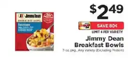 ShopRite Jimmy Dean Breakfast Bowls offer