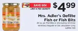 ShopRite Mrs. Adler's Gefilte Fish or Fish Bits offer