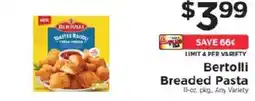 ShopRite Bertolli Breaded Pasta offer