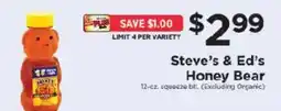 ShopRite Steve's & Ed's Honey Bear offer
