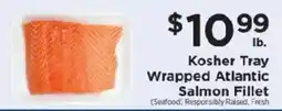 ShopRite Kosher Tray Wrapped Atlantic Salmon Fillet offer