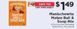 ShopRite Manischewitz Matzo Ball & Soup Mix offer