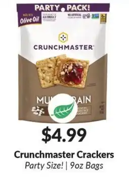 Woodman's Crunchmaster Crackers offer