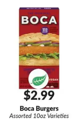 Woodman's Boca Burgers offer