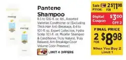 ShopRite Pantene Shampoo offer