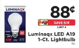 ShopRite Luminaqx LED A19 1-Ct. Lightbulb offer