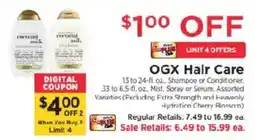 ShopRite Ogx Hair Care offer