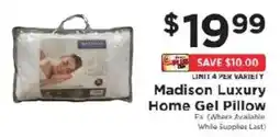 ShopRite Madison Luxury Home Gel Pillow offer