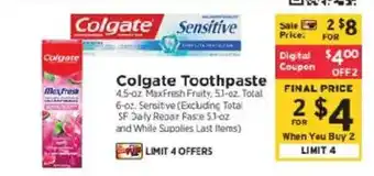 Colgate toothpaste