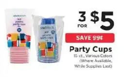 ShopRite Party Cups offer