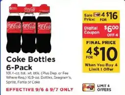 ShopRite Coke Bottles offer