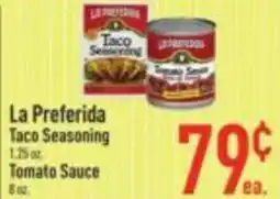 Strack & Van Til La Preferida Taco Seasoning Tomato Sauce offer