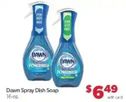 Family Fare Dawn spray dish soap offer