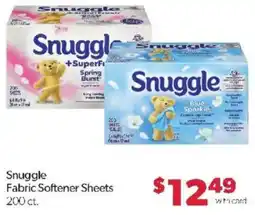 Family Fare Snuggle fabric softener sheets offer