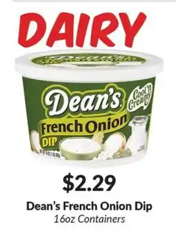 Woodman's Dean's French Onion Dip offer