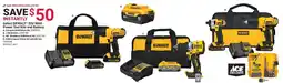 Ace Hardware Select DeWalt 20v Max Power Tool Kits and Battery offer