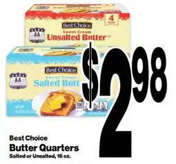 Super Saver Best Choice Butter Quarters offer