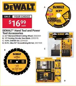 Ace Hardware DeWalt hand tool and power tool accessories offer