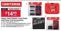 Ace Hardware Craftsman hand tools and power tool accessories offer