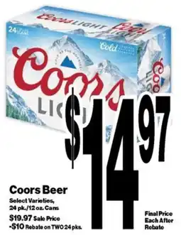 Super Saver Coors Beer offer