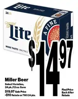 Super Saver Miller Lite offer