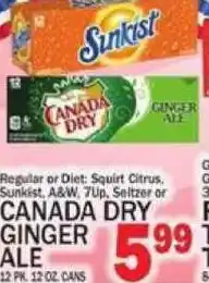 C Town Canada Dry Ginger Ale offer