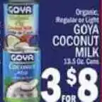 C Town Goya coconut milk offer