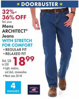 Boscov's Mens ARCHITECT Jeans offer