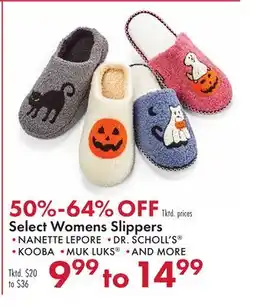 Boscov's Select Women's Slippers offer