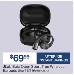 BJ’s JLab Epic Open Sport True Wireless Earbuds offer