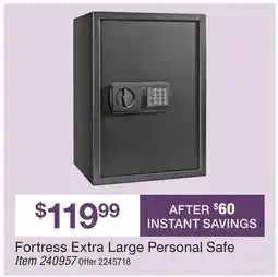 BJ’s Fortress Extra Large Personal Safe offer