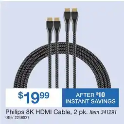 BJ’s Philips 8K HDMI Cable offer