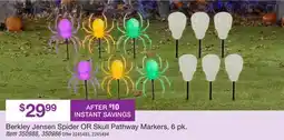 BJ’s Berkley Jensen Spider OR Skull Pathway Markers offer