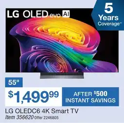 BJ’s LG OLEDC6 4K Smart TV offer