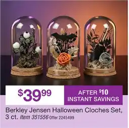 BJ’s Berkley Jensen Halloween Cloches Set 3 ct offer