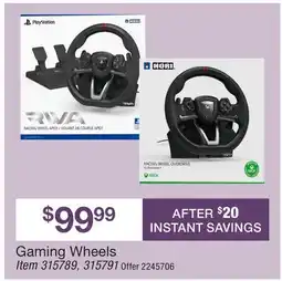 BJ’s Gaming Wheels offer