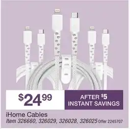 BJ’s iHome Cables offer