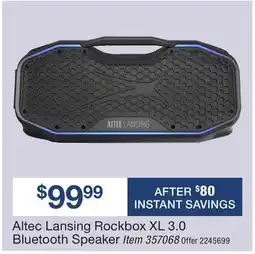 BJ’s Altec Lansing Rockbox XL 3.0 Bluetooth Speaker offer