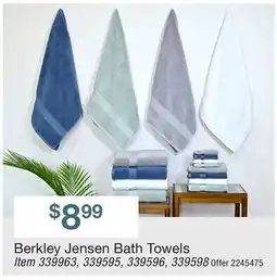 BJ’s Berkley Jensen Bath Towels offer