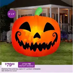 BJ’s Gemmy Fire and Ice Jack-O'-Lantern Inflatable offer