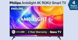 BJ’s Philips Ambilight 4K ROKU Smart TV offer
