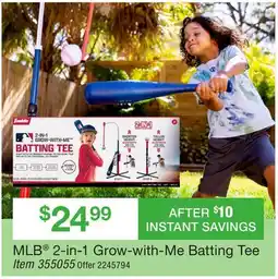 BJ’s MLB 2-in-1 Grow-with-Me Batting Tee offer